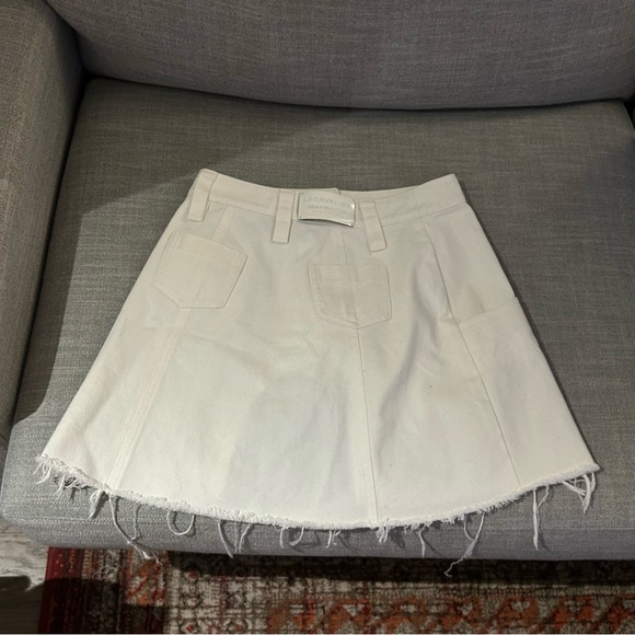 LECAVALIER white denim skirt - Picture 6 of 8